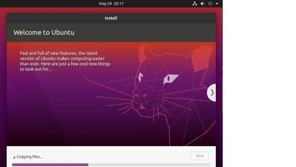 Now Ubuntu will begin installing the operating system and software