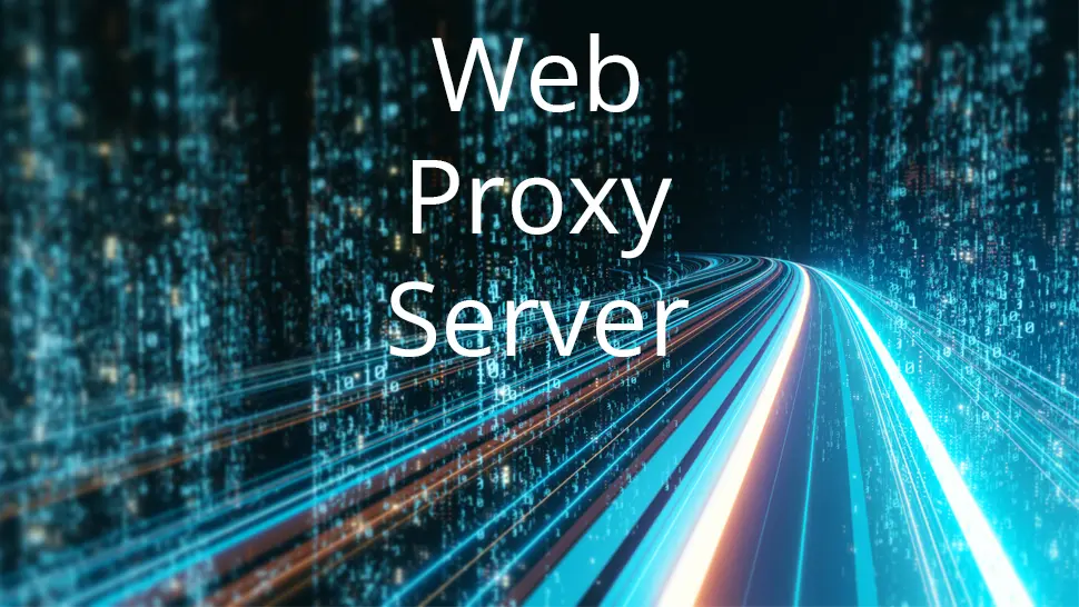 What is a web proxy server?