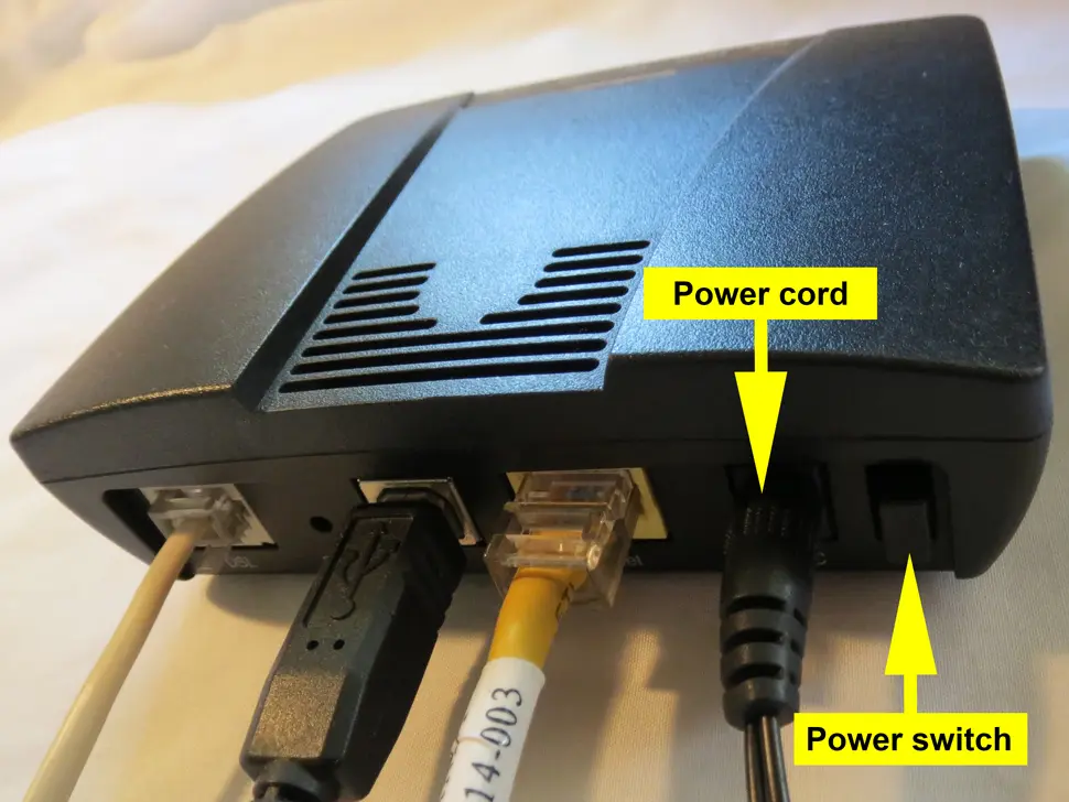 Power cycle your modem