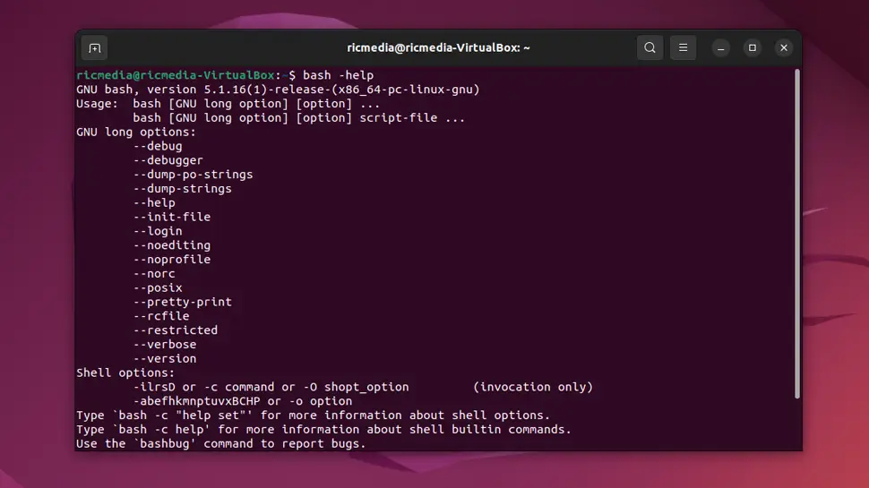 The Ubuntu Linux command line in Terminal